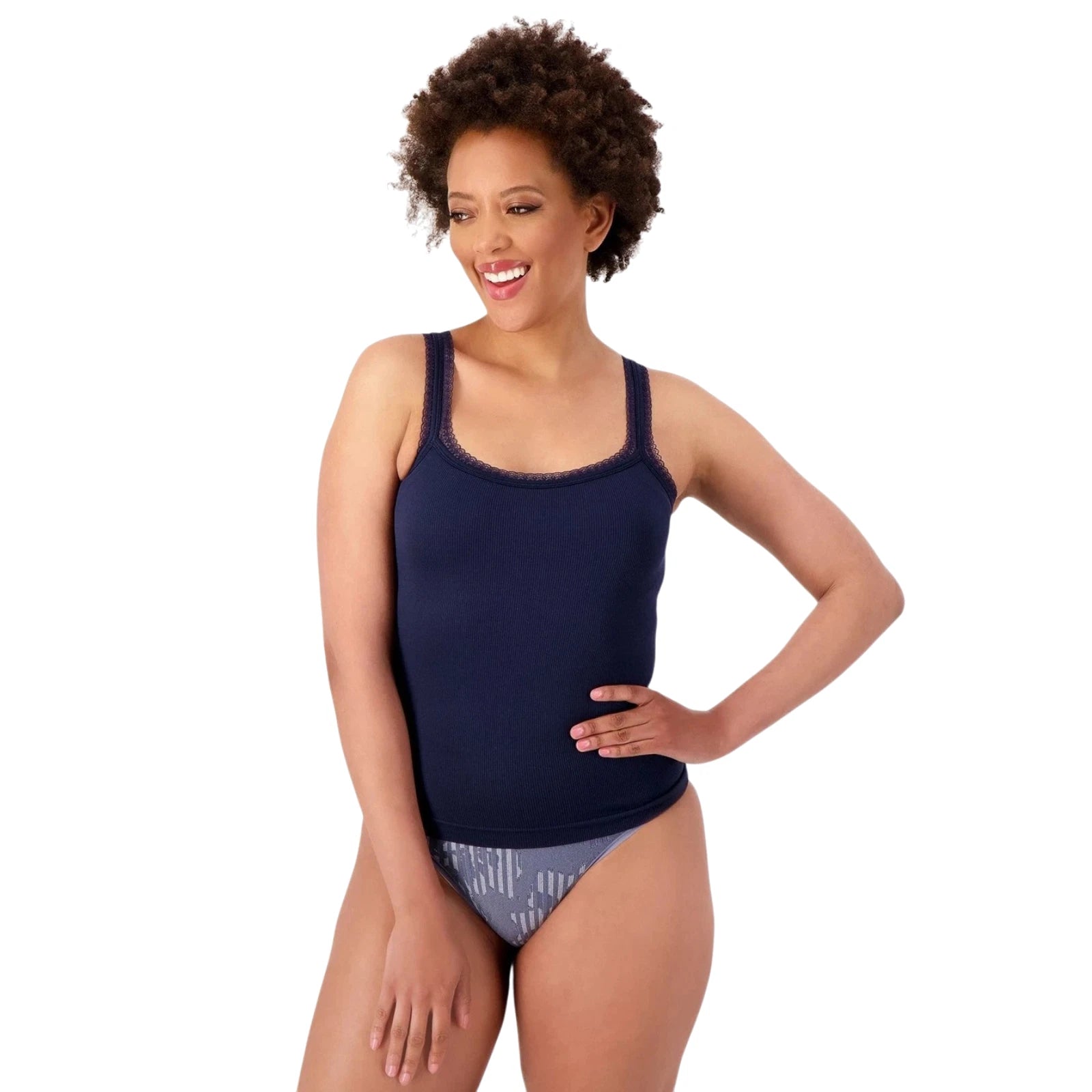 Intimates Ribbed Lace Tank