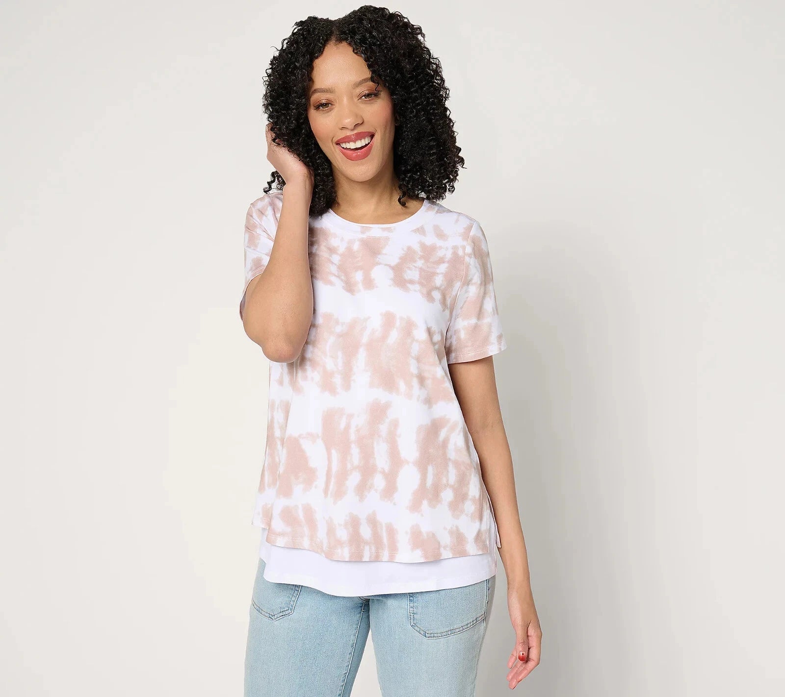 Cozy Knit Jersey 2 For 1 Printed Tee