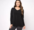 Modern Essentials Reg Liquid Knit A-Line Tunic
