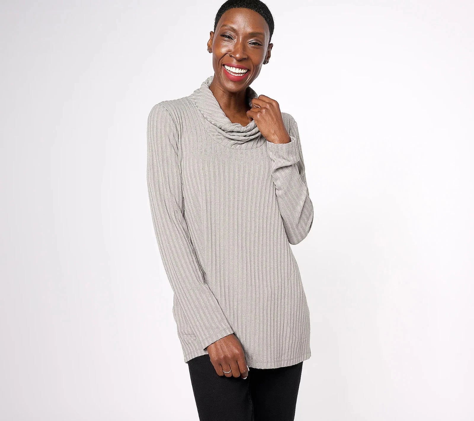 Weekend Reg Sweater Rib Knit Long Sleeve Tunic