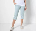 Active French Terry Cargo Capri Pants