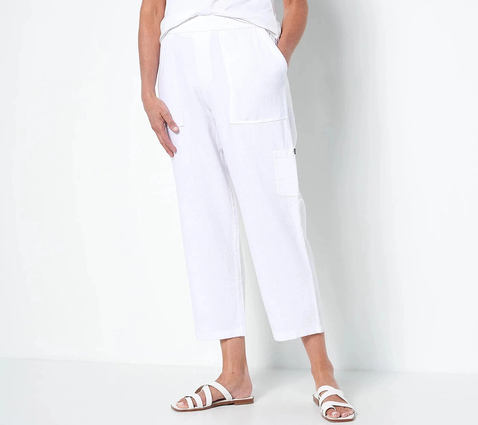 Pure Easy Linen Utility Crop Pant