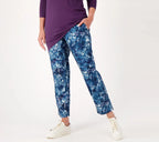Abstract Print Straight Leg Pants