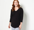 Essentials Comfy Cotton V-Neck Tunic