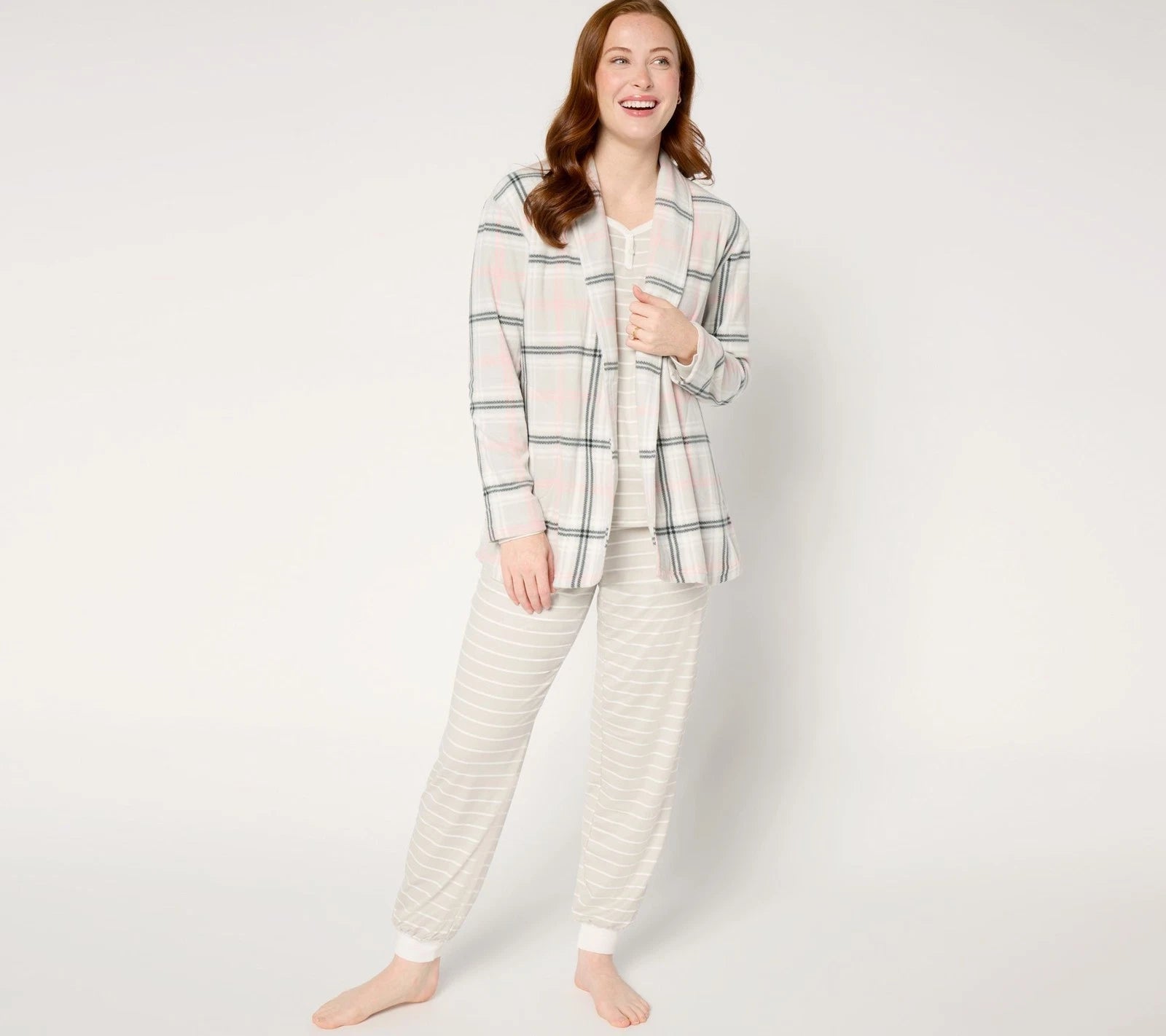 Dream Cloud Pajama & Microfleece Cardigan Set