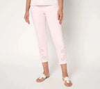 Tripleluxe Eyelet Frayed Cropped Jean