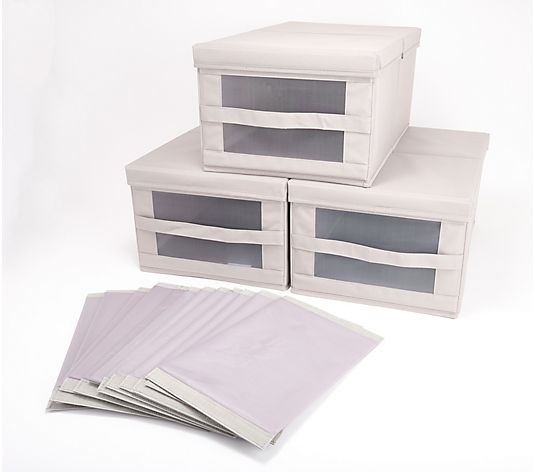 Set of 3 Collapsible Storage Boxes